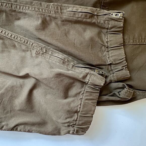 Vince Pants Womens 29 Olive Green Utility Ankle Zip Jogger - Picture 6 of 16